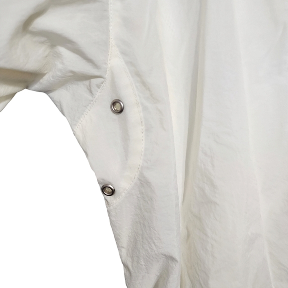 Nike Vintage 90s Full Zip Embroidered Logo Windbreaker Jacket White Tag M - Picture 3 of 8